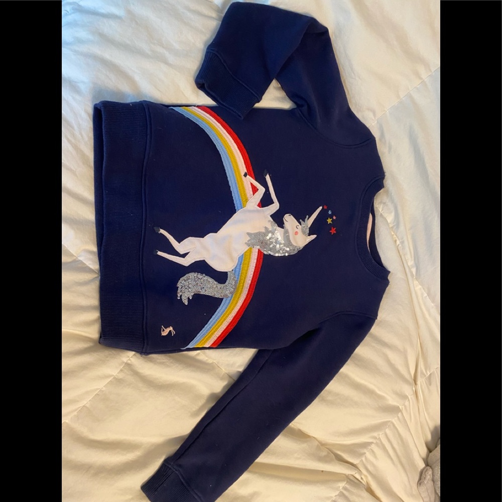Joules Unicorn Crewneck Sweatshirt 6y